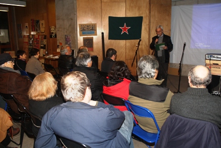 Raúl Fernandez iniciando el Acto de Aniversario